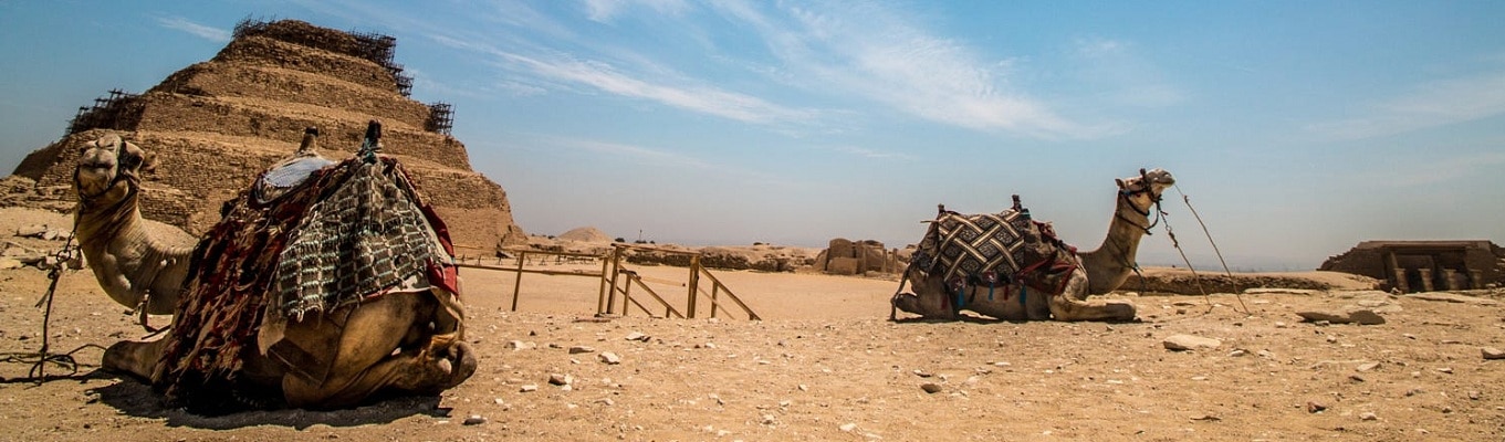 Kim Tự Tháp bậc thang Djoser, cao 62m. Đây là một công trình nổi trội ở Saqqara Necropolis, đóng một vai trò quan trọng trong khu phức hợp được dùng để thể hiện sự tôn kính dành cho Pharaoh Djoser.  