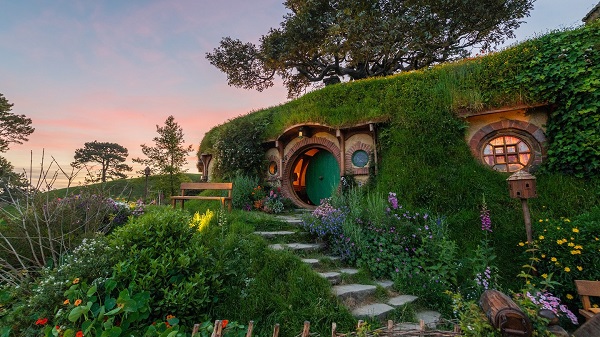 Ngôi làng tí hon Hobbiton. 