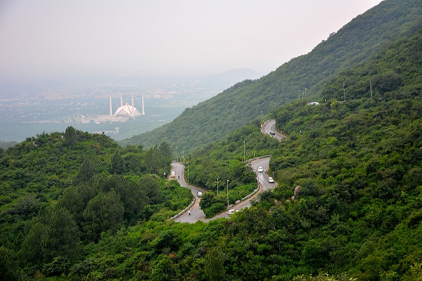 Toàn cảnh Margalla Hills  trên cao. 