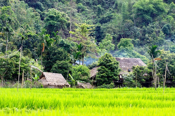 Vẻ đẹp bình dị nơi bản Hiêu. 