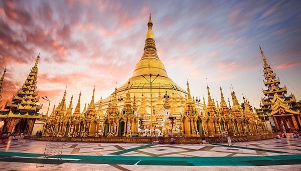 Chùa vàng Shwedagon.