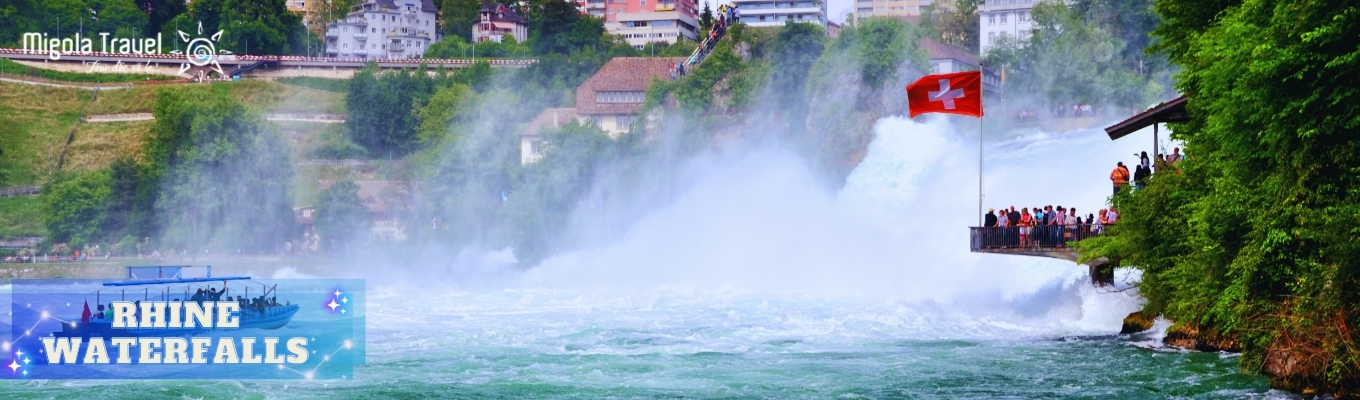 Thác Rhine Falls là thác nước lớn nhất ở Thụy Sĩ, nằm ở vùng Rhine Thượng tại biên giới giữa Schaffhausen và Zurich. Đây còn là dòng thác lớn nhất Châu Âu, nằm trong top 10 thác nước đẹp nhất Thế giới
