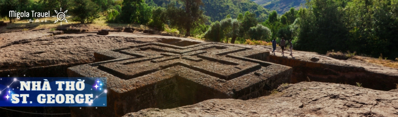 Nhà thờ Thánh George -  nhà thờ cuối cùng trong quá trình xây dựng liên tiếp 11 nhà thờ đá tại Lalibela và nằm riêng biệt so với các cụm nhà thờ khác. Nhà thờ thánh George được đục từ đá Tuff núi lửa và để tưởng niệm vị thánh bảo hộ Ethiopia – Thánh George.