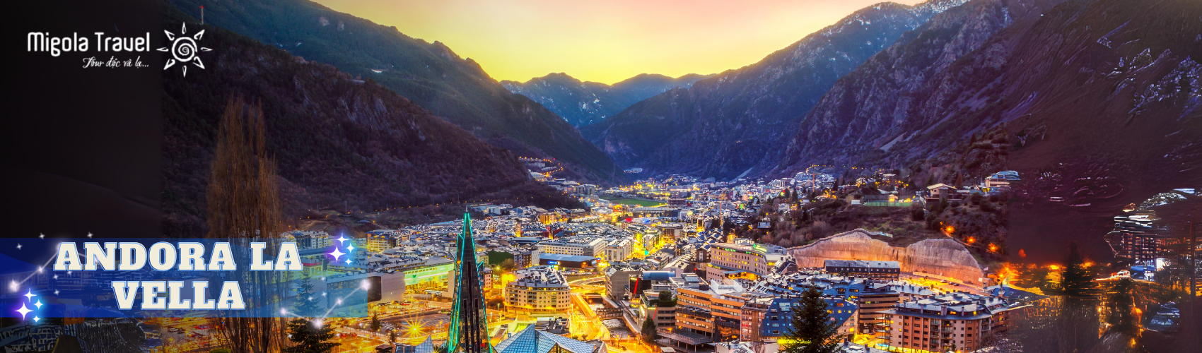 Andorra là thân vương quốc nhỏ ở Tây Âu, nằm ở phía sườn Nam của dãy Pyrénées, giữa biên giới nước Pháp và Tây Ban Nha. Là xứ sở tuyệt đẹp nhờ các hẻm núi và các thung lũng có sông Valira chảy qua và được bao bọc bởi các đỉnh núi cao.