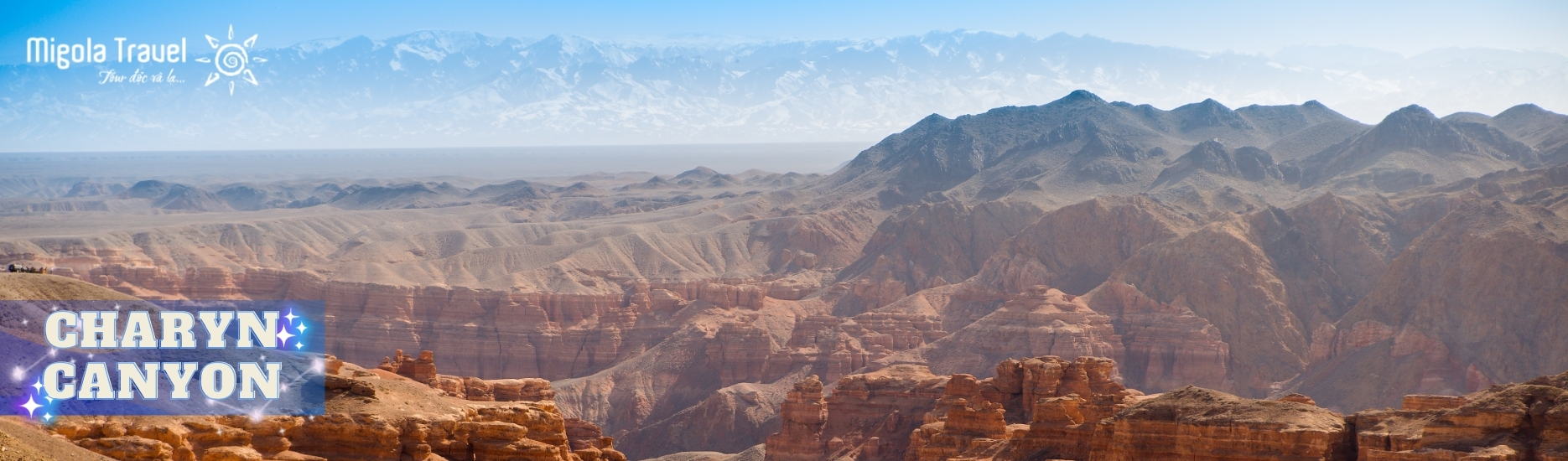 Charyn Canyon là một trong những di sản thiên nhiên độc đáo nhất của Kazakhstan, nằm trên nền đất phẳng trên thảo nguyên gần Almaty, nơi đây có cảnh quan ngoạn mục của những vách đá thẳng đứng, lâu đài cổ được tạo ra bởi tác động của nắng, gió và mưa... Hẻm núi có hơn 12 triệu năm lịch sử, kéo dài khoảng 154 km dọc theo sông Charyn ở Kazakhstan. Cảnh sắc thiên nhiên tại đây không thua kém gì so với Grand Canyon của Hoa Kỳ