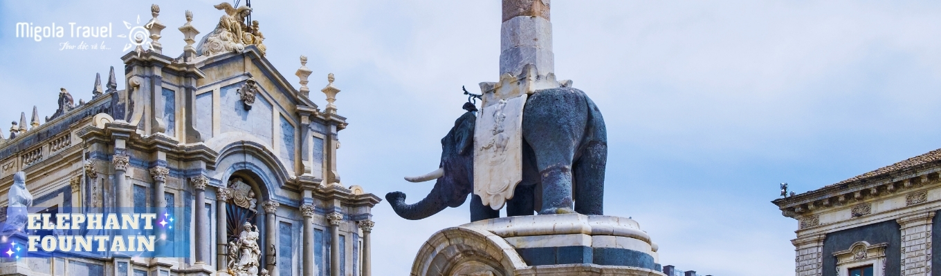 Đài phun nước giữa thành phố Catania vừa cổ kính lại vừa ngộ nghĩnh đáng yêu với hình ảnh chú voi được làm bằng đá Bazan. Đài phun nước trở thành biểu tượng của thành phố Catania và người dân nơi đây cho rằng bức tượng Elephant có một sức mạnh huyền bí có thể dự đoán được các trận phun trào của núi lửa Etna