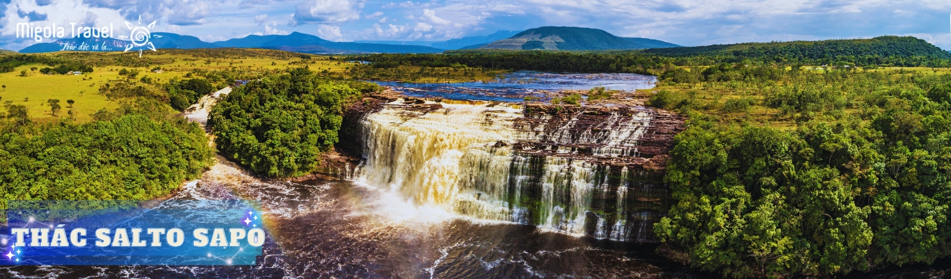 Salto el Sapo tuy không cao ngất như thác Ángel, nhưng lại mang một trải nghiệm độc đáo khi cho phép du khách đi bộ qua một đường hầm tự nhiên dưới dòng thác. Màn nước rơi tràn ngập ánh nắng tạo nên một bức tranh sống động, làm say lòng bất kỳ ai khi đứng dưới và ngước nhìn.