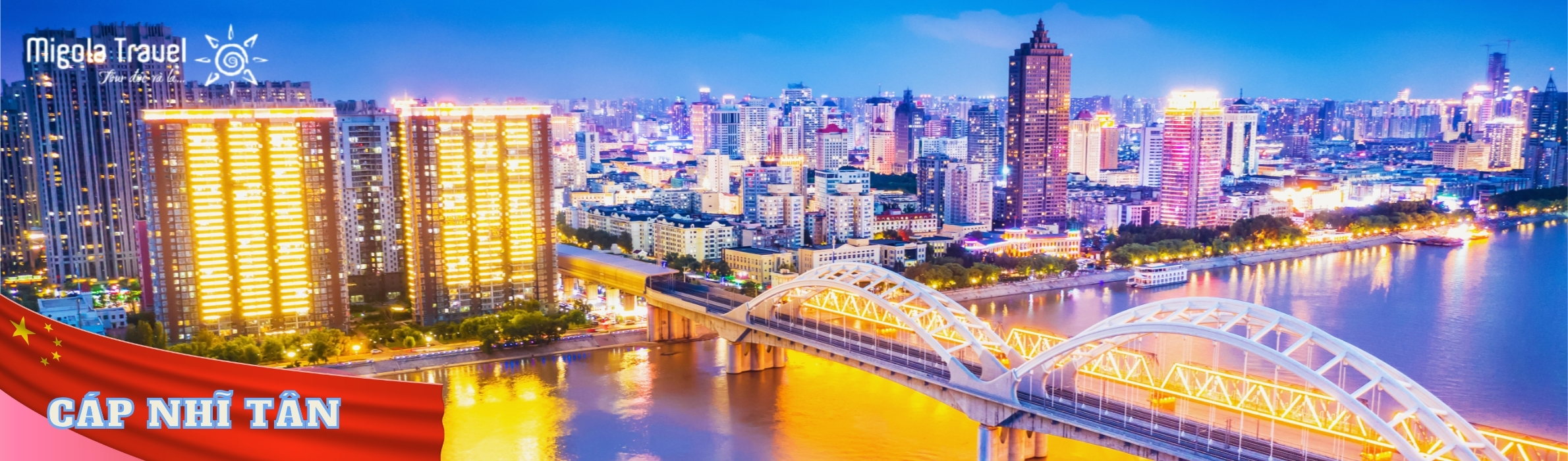 "Moscow của phương Đông" hay "Thành phố Băng", Cáp Nhĩ Tân là thủ phủ của tỉnh Hắc Long Giang, nổi tiếng với sự giao thoa rực rỡ giữa kiến trúc Nga tráng lệ và văn hóa Trung Hoa. Nơi đây sở hữu mùa đông khắc nghiệt với nhiệt độ thường xuyên chạm mức -30°C, trở thành "thánh địa" của Lễ hội Băng tuyết Quốc tế quy mô bậc nhất thế giới cùng những lâu đài băng điêu khắc khổng lồ được cắt trực tiếp từ dòng sông Tùng Hoa.