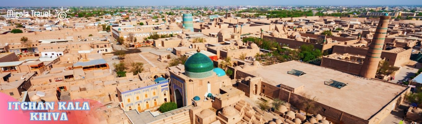 Khám phá các biểu tượng kiến trúc cổ kính của Khiva tại Itchan Kala, nằm bên trong khu vực thành phố cổ với tường thanh bao bọc xung quanh, nơi đây có nhiều di tích mang giá tri lịch sử