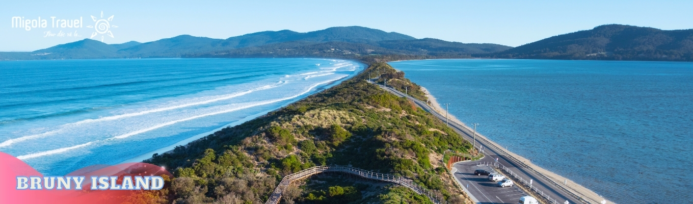 Bruny Island – hòn đảo nằm ngoài khơi phía Nam Hobart, nổi tiếng với cảnh quan tự nhiên hoang sơ, những bờ biển gồ ghề, vách đá ven biển và hệ sinh thái phong phú. Đây cũng là nơi sinh sống của nhiều loài chim đặc hữu Tasmania